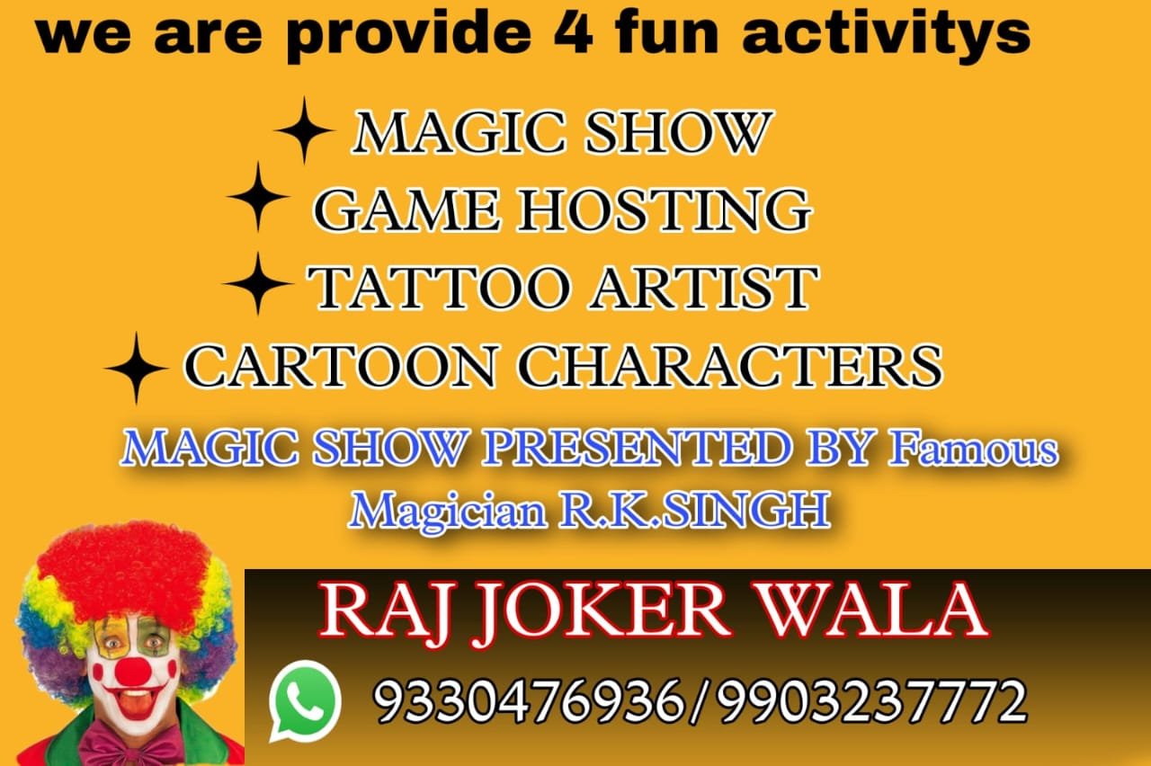 Clown artist Mr. Raj in Tiljala
